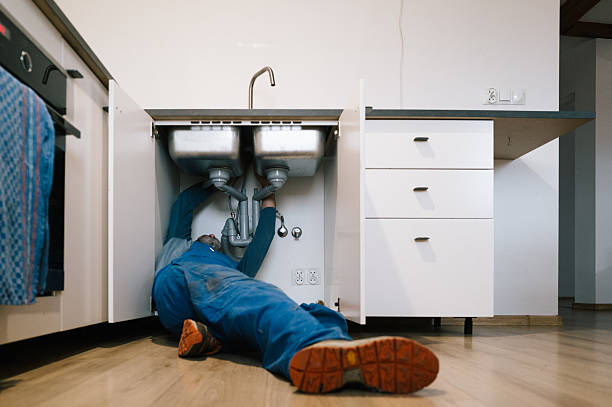 Professional Drain Cleaning technician working in Boring, MD